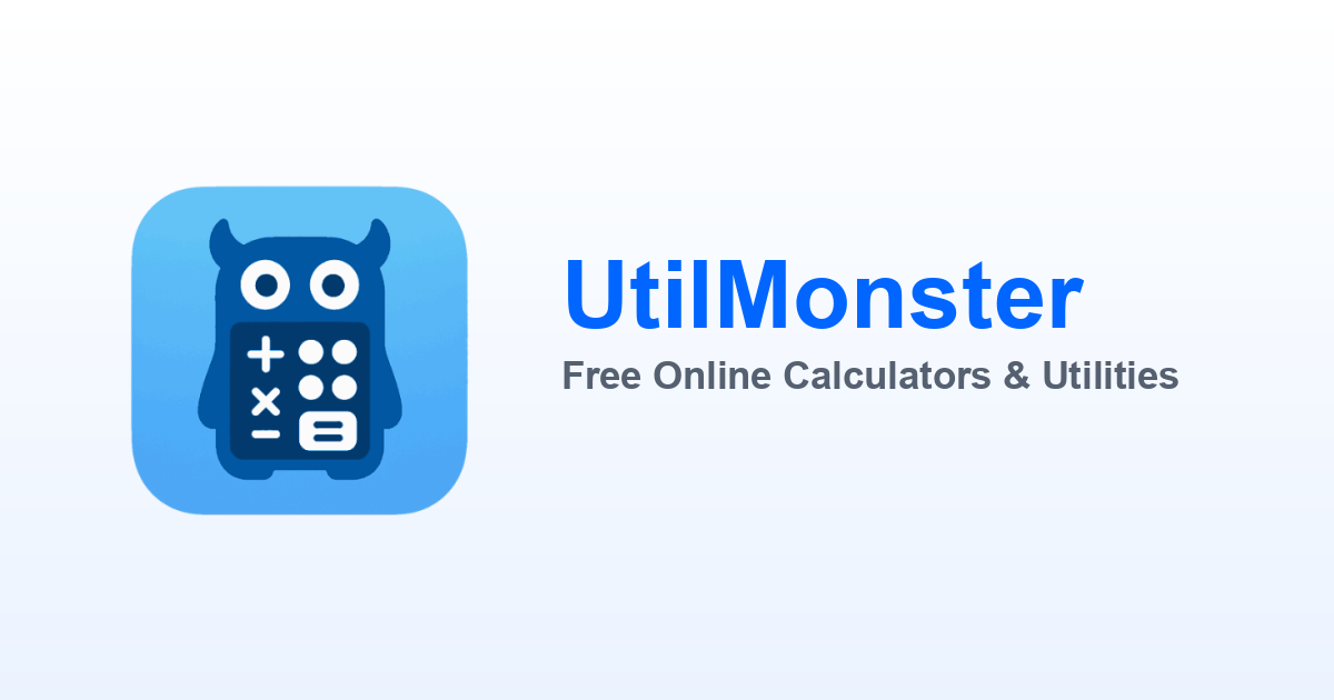 Area Calculator - Calculate Areas of Various Shapes | UtilMonster